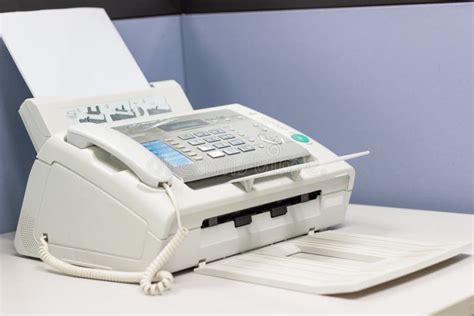 The Fax Machine in the Work Office Stock Image - Image of phone, photocopier: 123785921