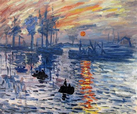 Claude monet paintings Impression Sunrise - pokelectric