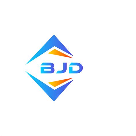 BJD abstract technology logo design on white background. BJD creative ...