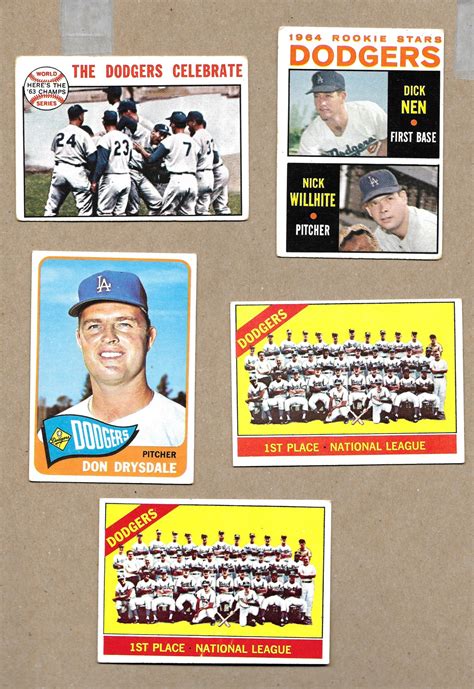 Vintage Topps Los Angeles Dodgers Baseball Cards Various Years FREE SHIPPING - Etsy