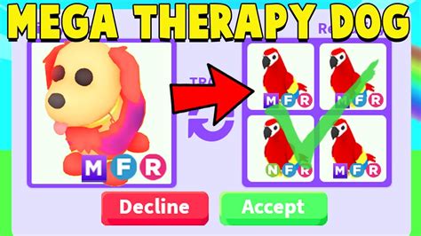 Trading MEGA THERAPY DOG in Adopt Me! - YouTube