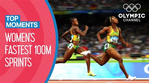 Top 10 Fastest Women's 100m Sprint in Olympic History | Top Moments ...