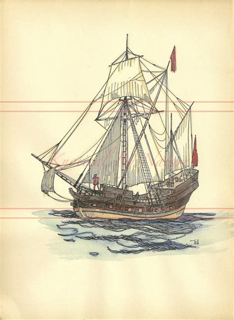 Galleon Ship Drawing at PaintingValley.com | Explore collection of ...