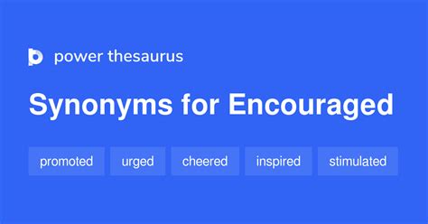 Encouraged synonyms - 1 543 Words and Phrases for Encouraged