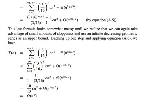 algorithms - How does my textbook solve this summation equation for the answer? - Mathematics ...