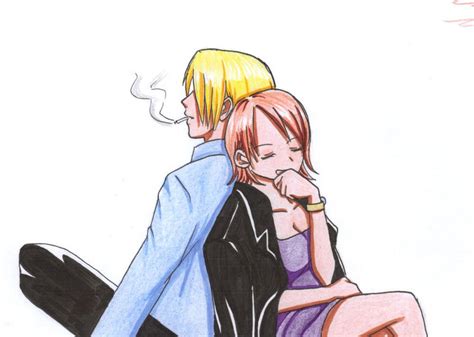 Sanji Nami colored by kaze-no-Kei on DeviantArt