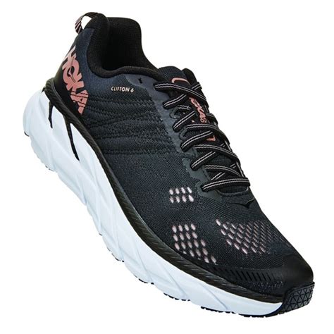 Hoka Women's Clifton 6 | Black / Rose Gold