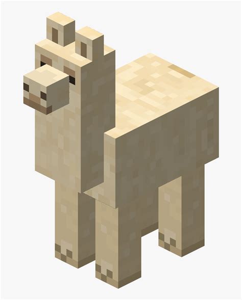 Cremefarbenes Lama - Minecraft Llama, HD Png Download - kindpng