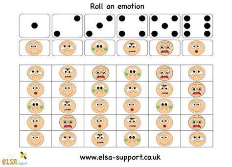 Face dice game | Emotions game, Emotions, Emotion faces