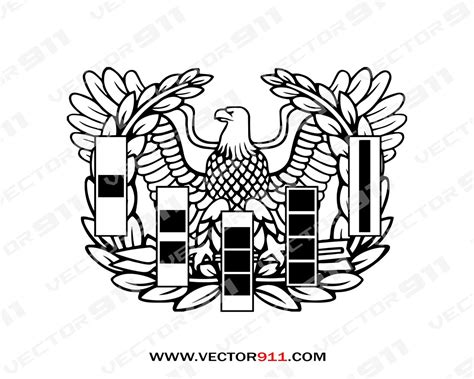 US Army Warrant Officer Eagle Rising Badge - Vector911 Digital Vectors