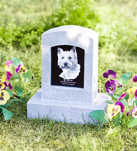 Personalized Small Pet Memorial with Image | Memorial Garden Markers ...