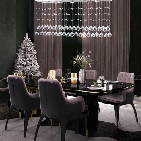Modern Rectangular Crystal Chandelier Lighting | Dining room chandelier ...