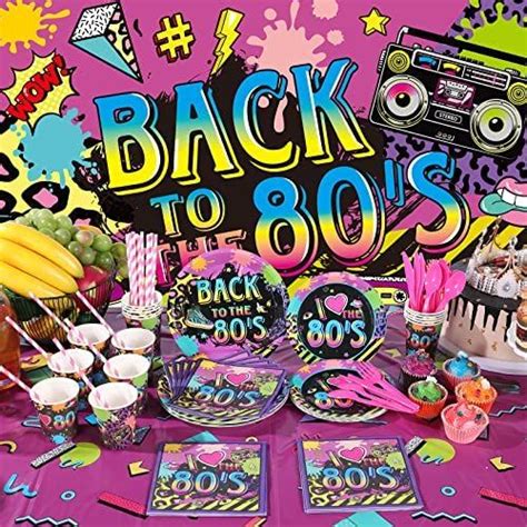 Only $27.99 176 Pieces 80's Party Supplies Retro 1980s Theme ...