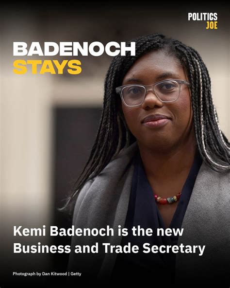 PoliticsJOE on Twitter: "Kemi Badenoch takes charge of the new Business ...