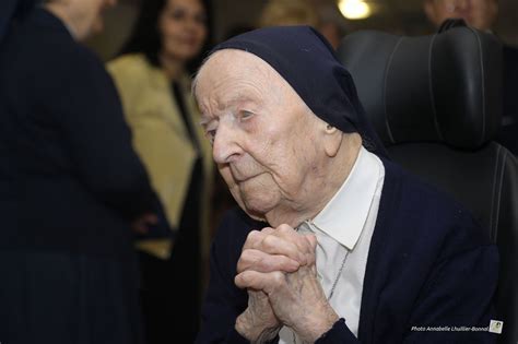 Gard. À 118 ans, l'Alésienne Lucile Randon, devenue Sœur André, est doyenne de l'humanité | Actu ...