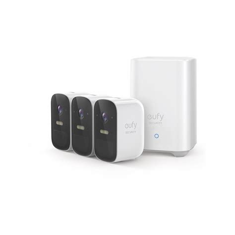 Eufy Security 2C - 3 Camera Pack Plus Homebase - Bunnings Australia