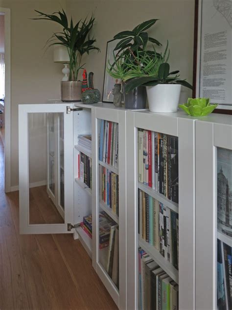 BILLY bookcases with GRYTNÄS glass doors - IKEA Hackers | Bookcase with ...