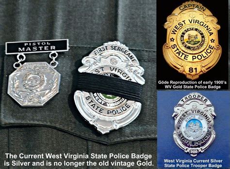 Historic WEST VIRGINIA STATE POLICE BADGE, CAPTAIN Police Badge, Collector AM HM | #1891550292