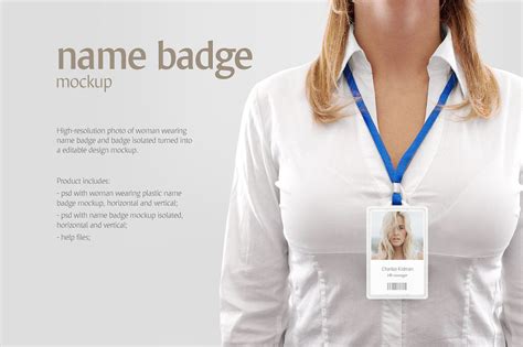 Name Badge Mockup on Behance