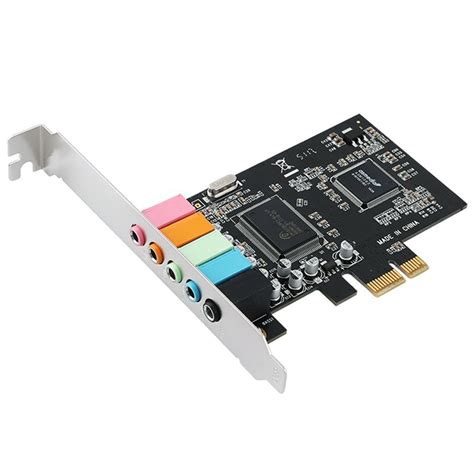 PCIe Sound Card 5.1, PCI Express Surround 3D Audio Card for PC with ...