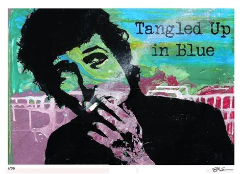 BOB DYLAN - Tangled Up in Blue - 30x4.. (414518365) ᐈ Sten-G-Art på Tradera