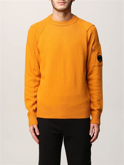 C.P. COMPANY: sweater for man - Yellow | C.p. Company sweater 11CMKN087A005504A online on GIGLIO.COM