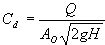 Orifice Flow Meter Equations Formulas Design Calculator Discharge Coefficient