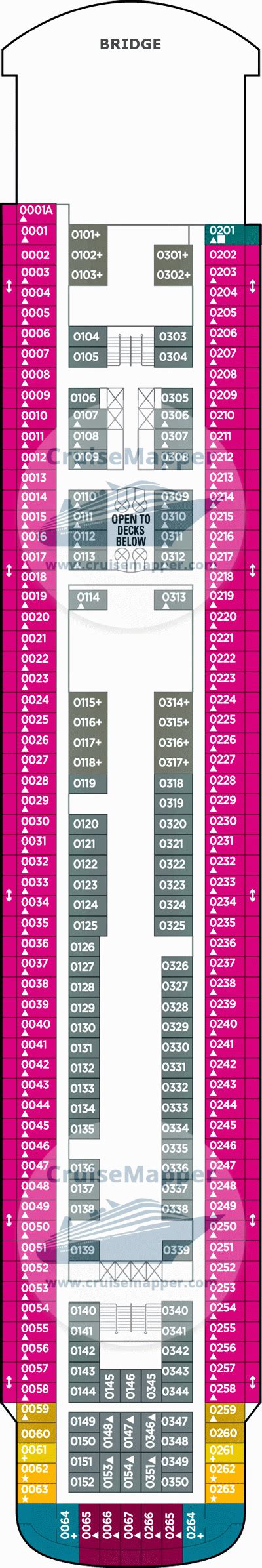 Norwegian Sky deck 10 plan | CruiseMapper