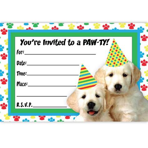 invite | Puppy birthday parties, Dog birthday party invitations, Dog ...