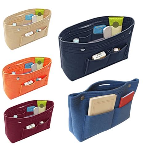 Women Insert Handbag Organiser Purse Felt liner Organizer Bag Travel Casual Home Storage Bags-in ...