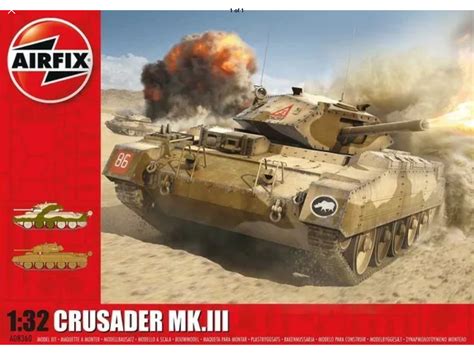 1/32 Airfix British Tank Crusader Mk.IIII | Crusades, Model kit, Scale model kit