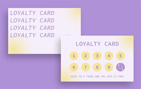 Free Aesthetic Shiny Nail Salon Loyalty Card template