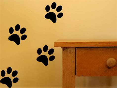 Dog Paw Print Decal Wall Decor for inside front hall closet | Dog decor, Dog paw print, Paw ...