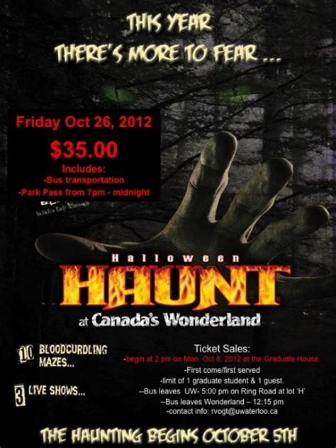 IMPORTANT INFO - Halloween Haunt | Graduate Student Association | University of Waterloo