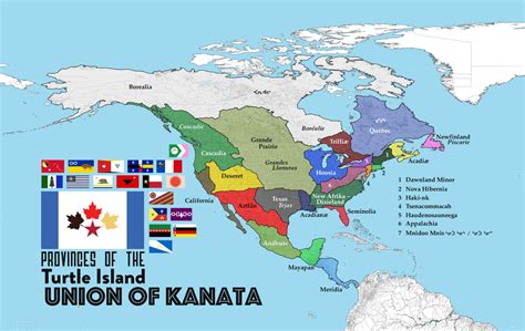 Here is my leftist map of Turtle Island. Try to figure out which flag ...