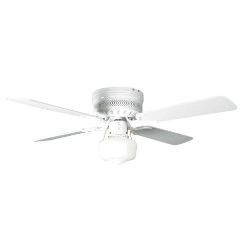 Concord Fans 42" Small White Low Profile Hugger Ceiling Fan with Light ...