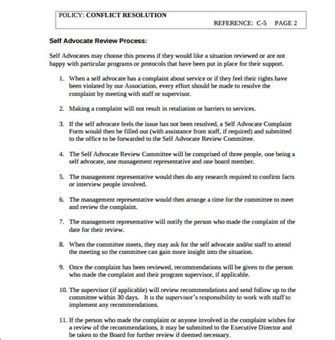 10+ Dispute Resolution Policy Templates - PDF, DOC