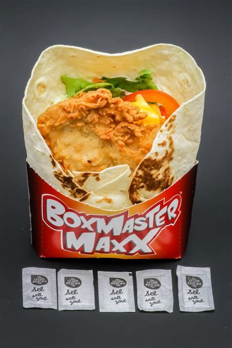 1 Boxmaster Original KFC contient 5 dosettes de sel soit 4g | Kfc, Recette, Sel