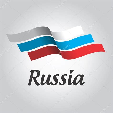 Russia flag ,logo — Stock Vector © artbutenkov #22109367