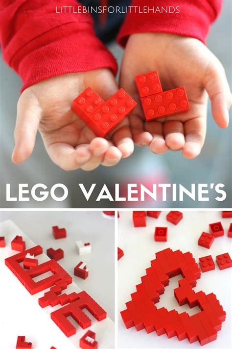 LEGO Heart Valentine's Day STEM Activity for Kids