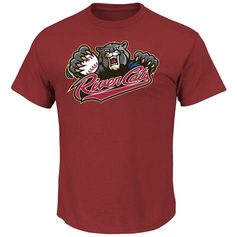 Sacramento River Cats Majestic Baseball T-Shirt - Garnet