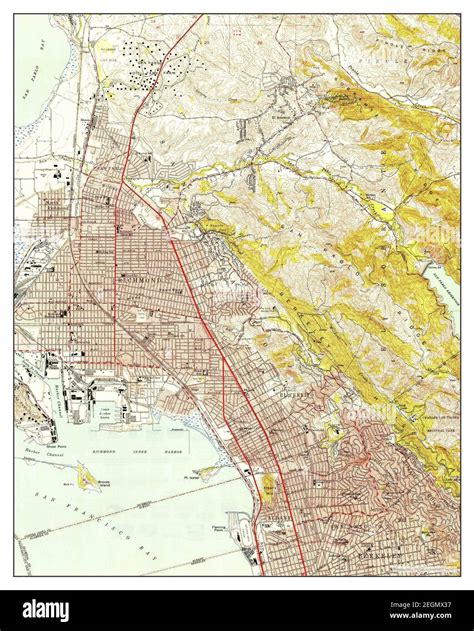 Richmond california map Cut Out Stock Images & Pictures - Alamy