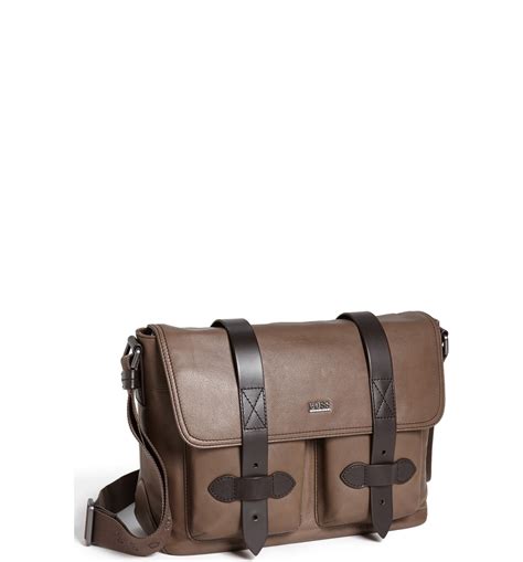 BOSS HUGO BOSS 'Adito' Leather Messenger Bag | Nordstrom