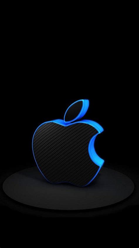 3D iPhone Logo Wallpaper Blue - Best iPhone Wallpaper | Apple ロゴ, アップルの壁紙, Iphone 用壁紙