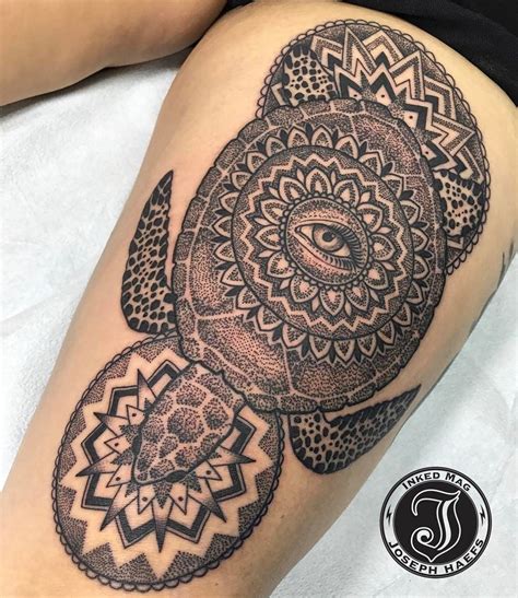 Mandala Sea Turtle by Joseph Haefs Reverent Tattoo Las Vegas NV Japanese tattoo sleeve ...