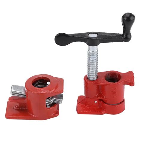 3/4 Inch Wood Pipe Clamps Wood Gluing Pipe Clamp Set Heavy Duty ...