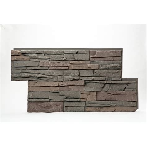 GenStone Stacked Stone 28-sq ft Keystone Faux Stone Veneer at Lowes.com