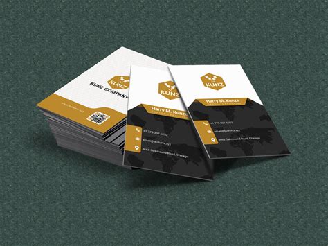 Vertical Business Card Design | TechMix