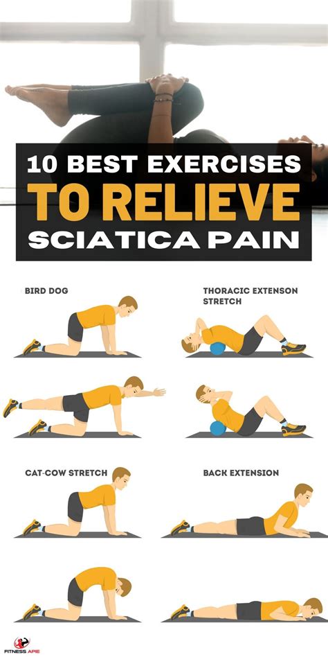 10 Best Exercises To Relieve Sciatica Pain | Sciatica pain, Sciatica ...