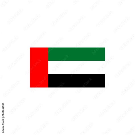 United Arab Emirates UAE flag icon logo design template Stock Vector | Adobe Stock